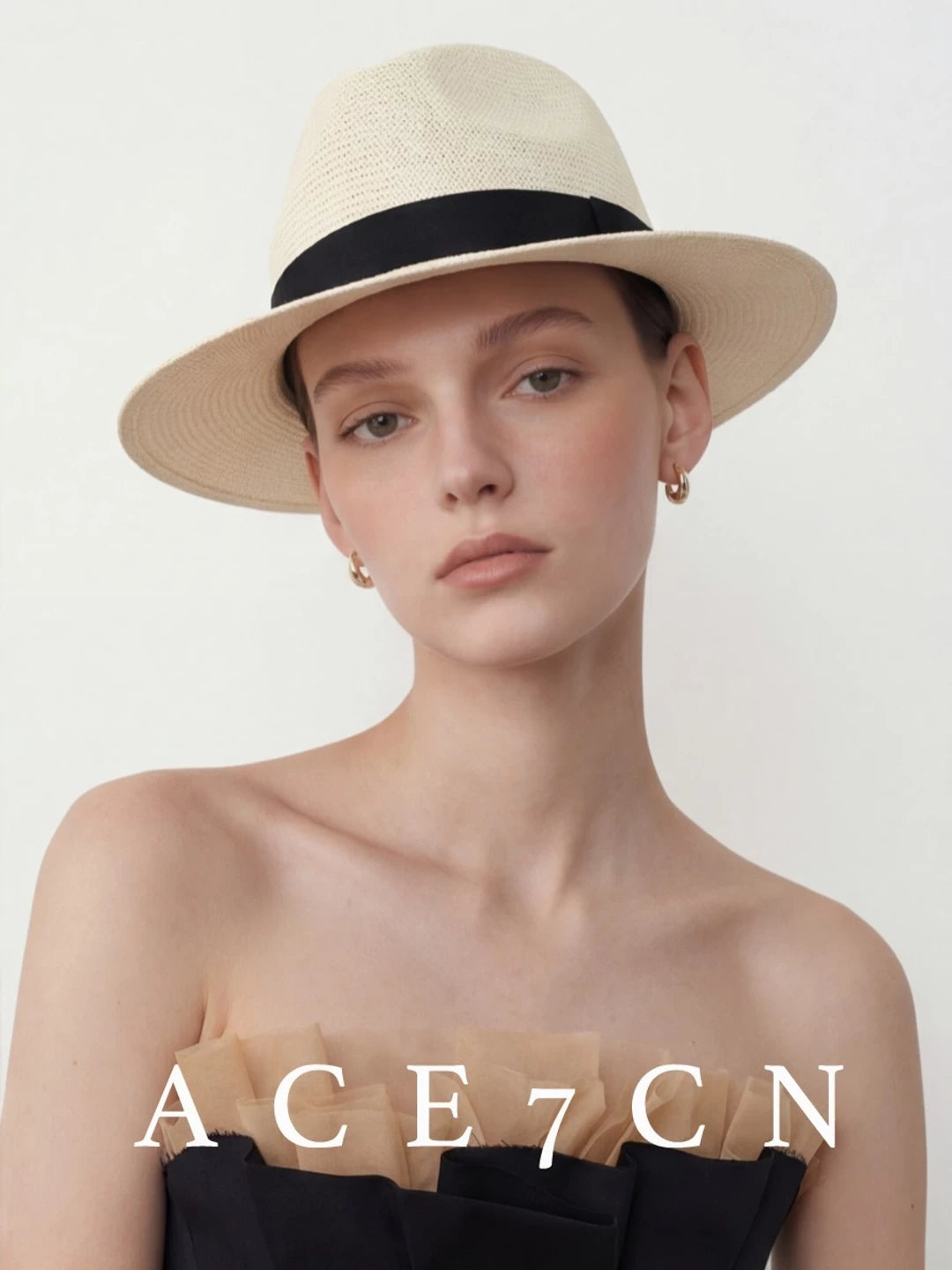 Western Straw Panama Hat — ACE7CN