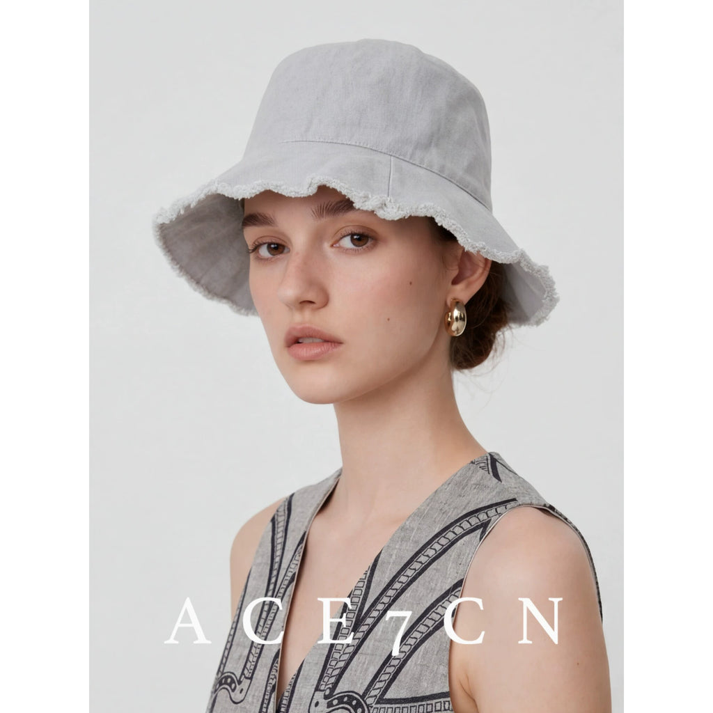 Lightweight Cotton Lampshade Bucket Hat — ACE7CN
