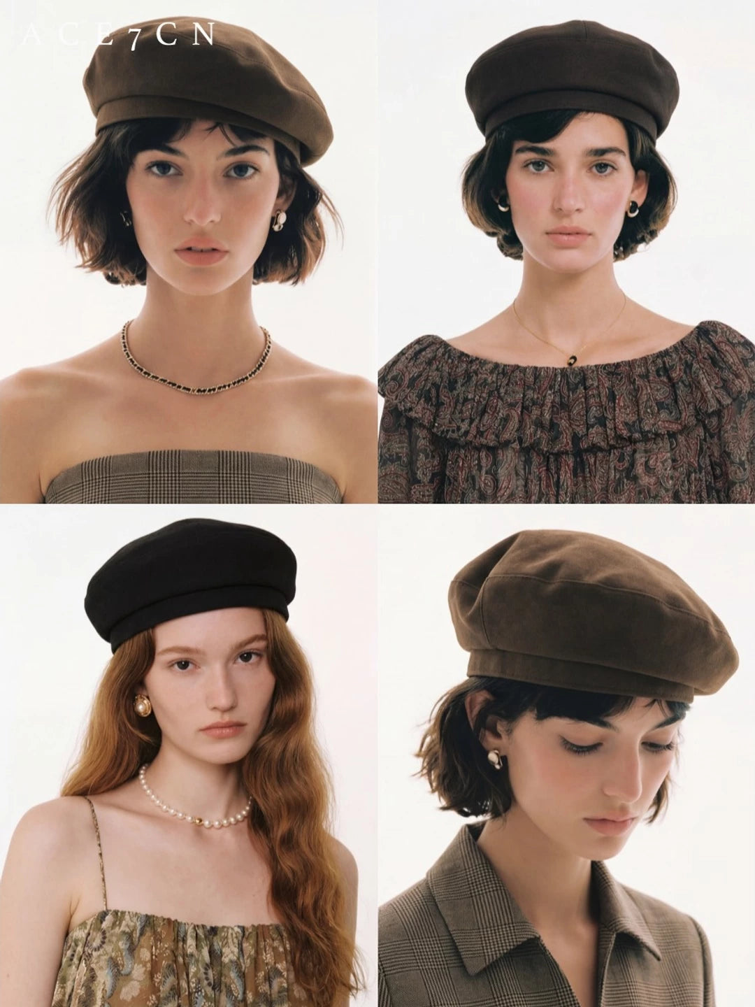 Soft Suede Painter Beret — ACE7CN