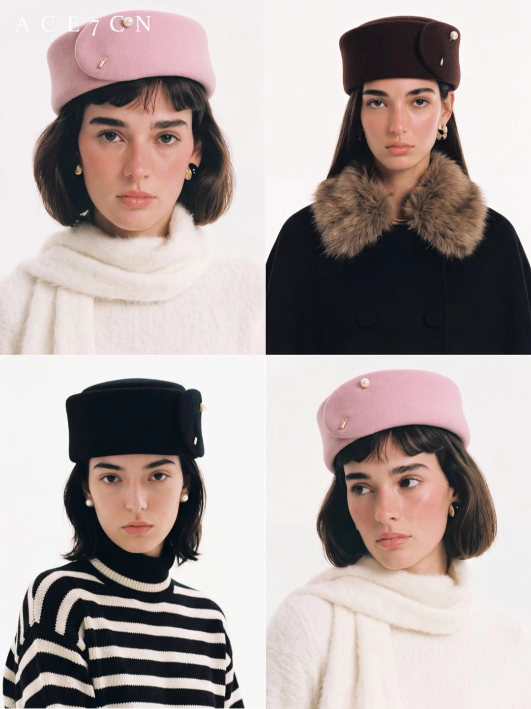 Niche 100 Wool Pillbox Hat pillbox Hepburn Dress