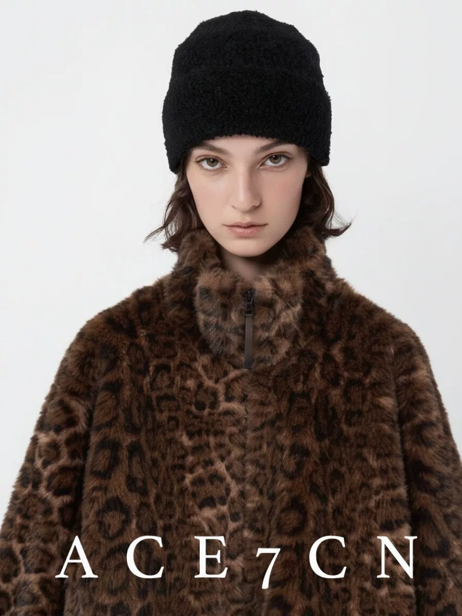 Nordic Soft Relaxed Alpaca Knit Beanie Cloud