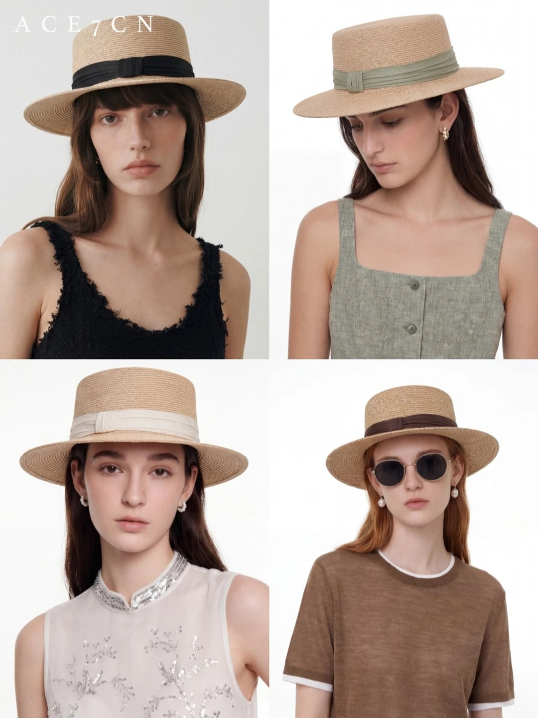 Plant-Fibre Raffia Fedora — ACE7CN