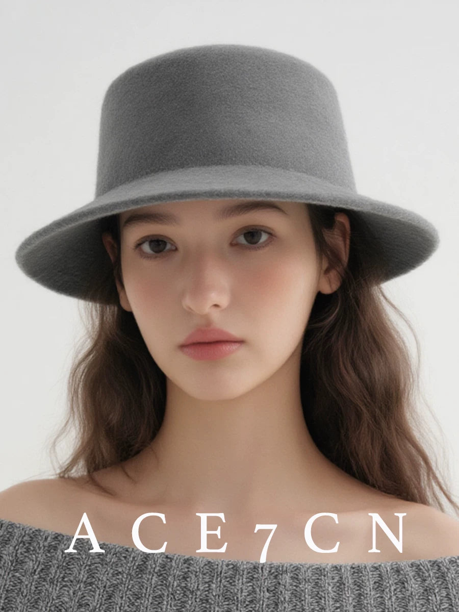 Short-Brim Wool Fedora — ACE7CN