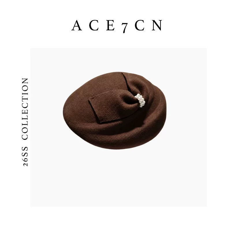 Wool Evening Pillbox Hat — ACE7CN