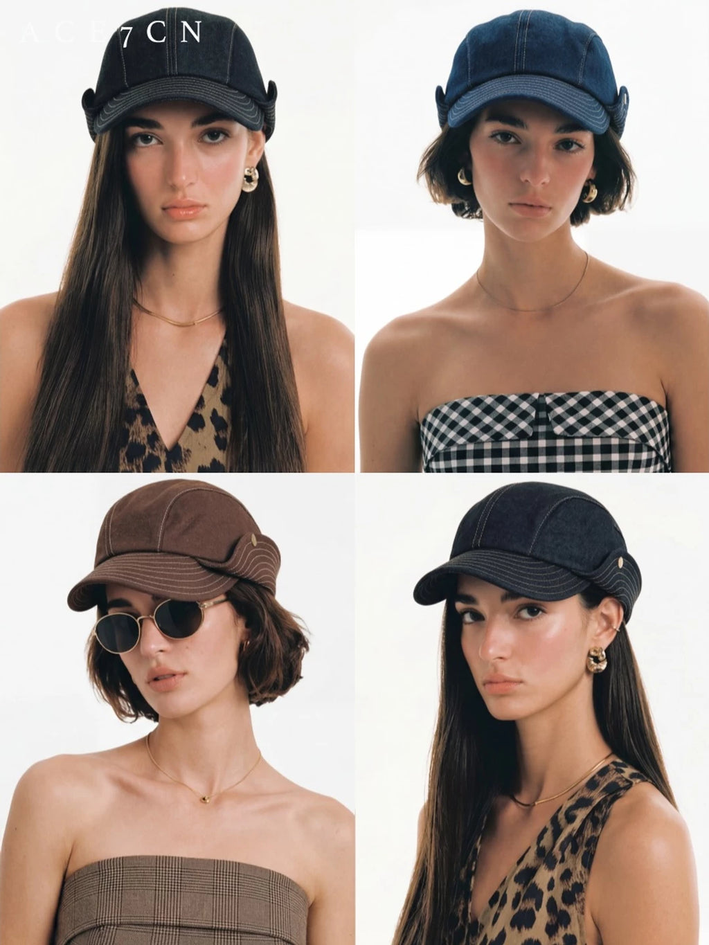 Roll-Brim Denim Bucket Hat — ACE7CN
