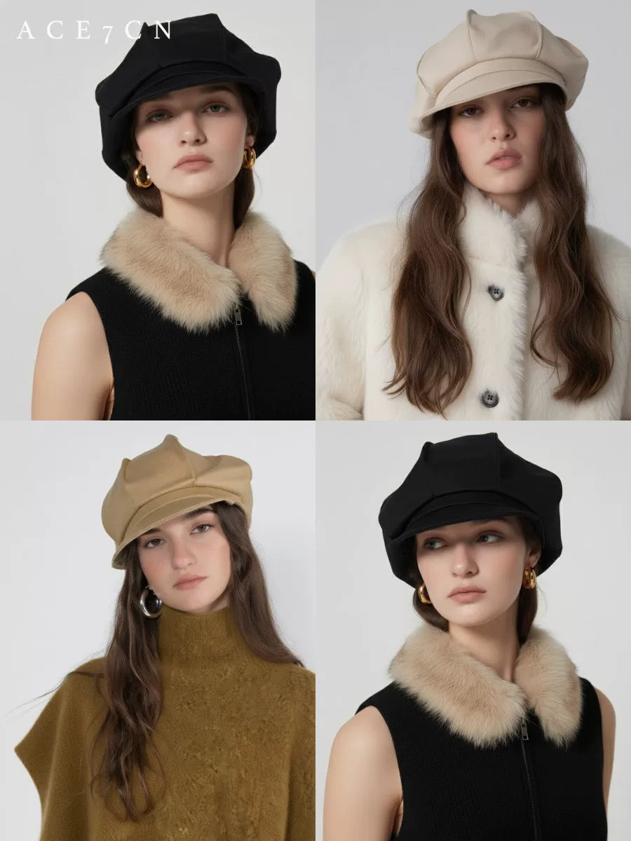 Octagonal Newsboy Cap — ACE7CN