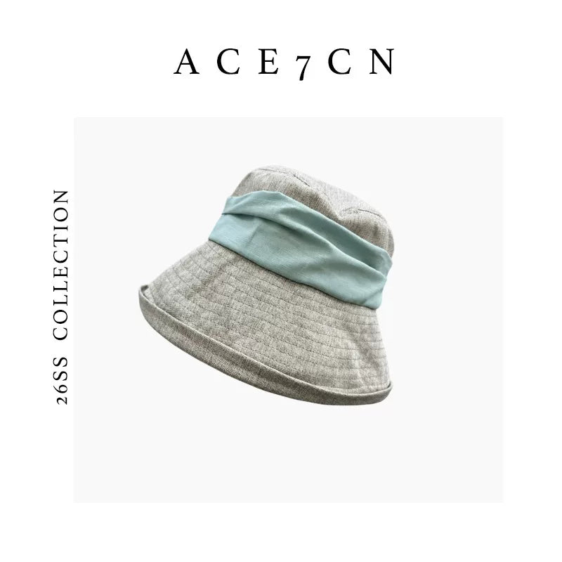 Tie-Strap Roll-Brim Bucket Hat — ACE7CN