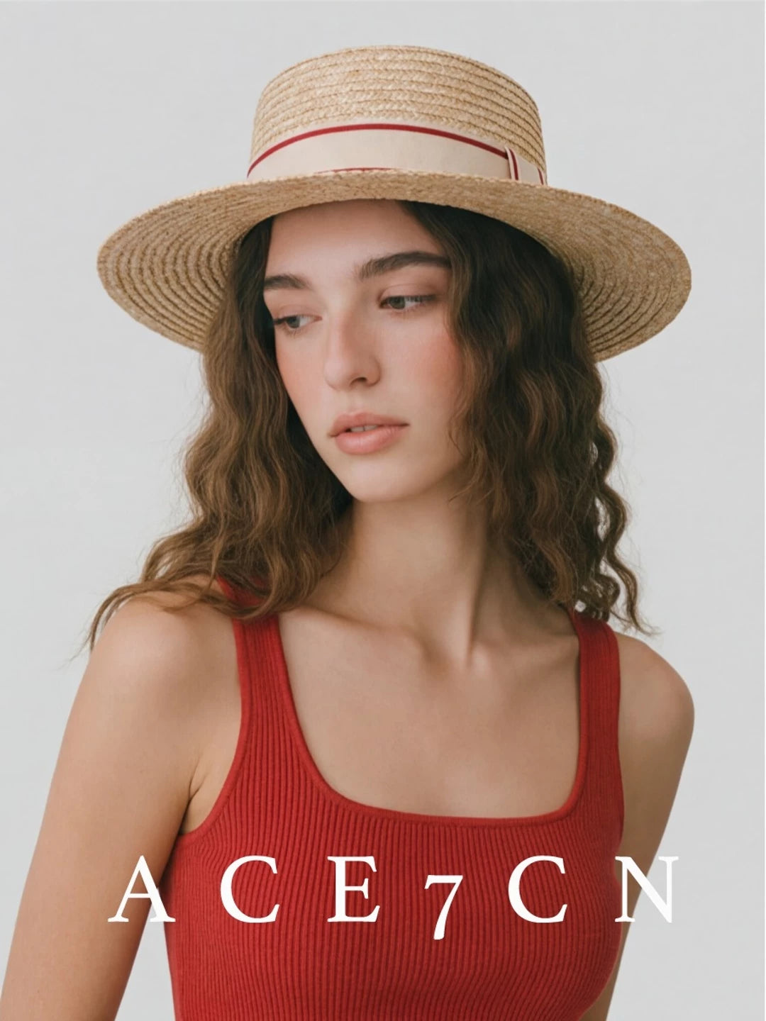 Hand-Woven Wheat-Straw Fedora — ACE7CN