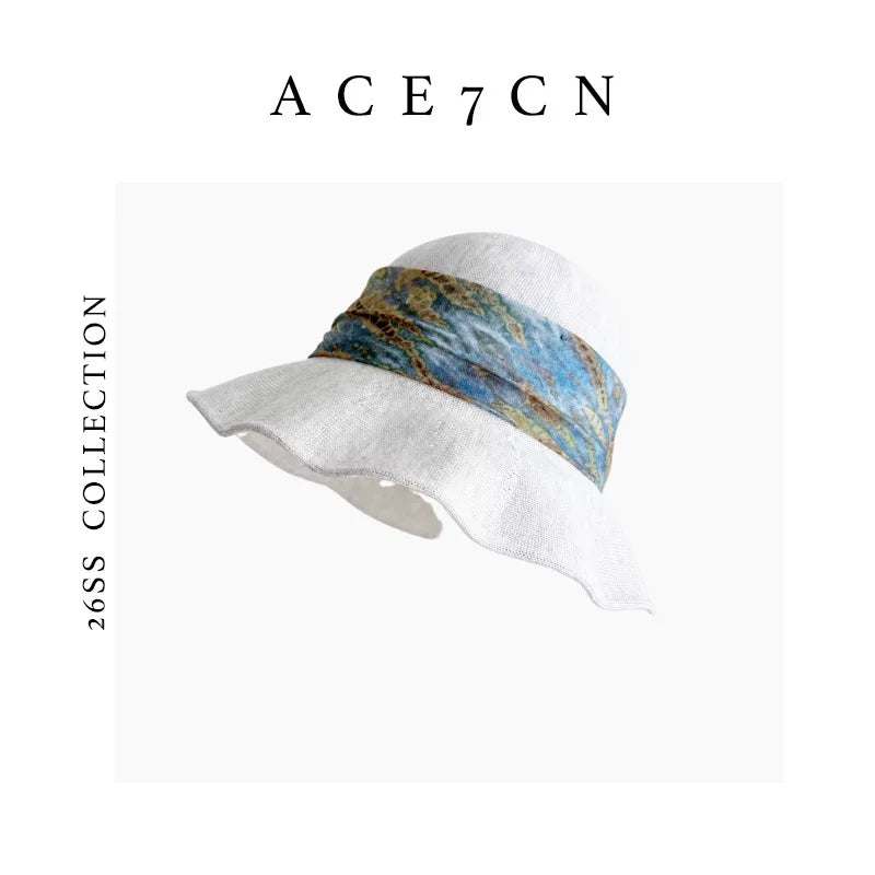 Ink-Wash Band Bucket Hat — ACE7CN