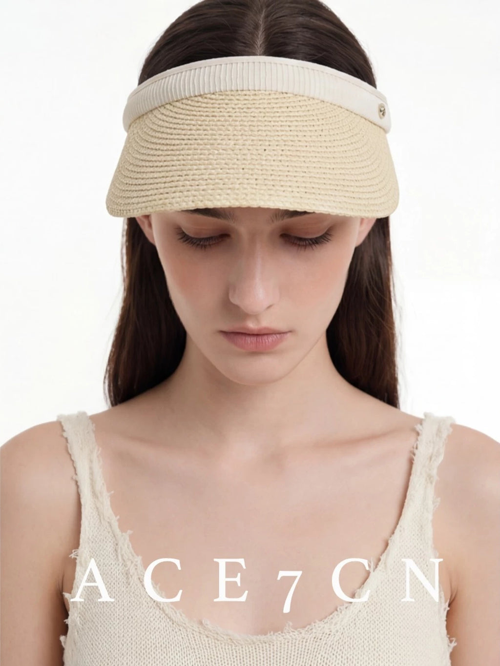 Open-Top Straw Visor — ACE7CN