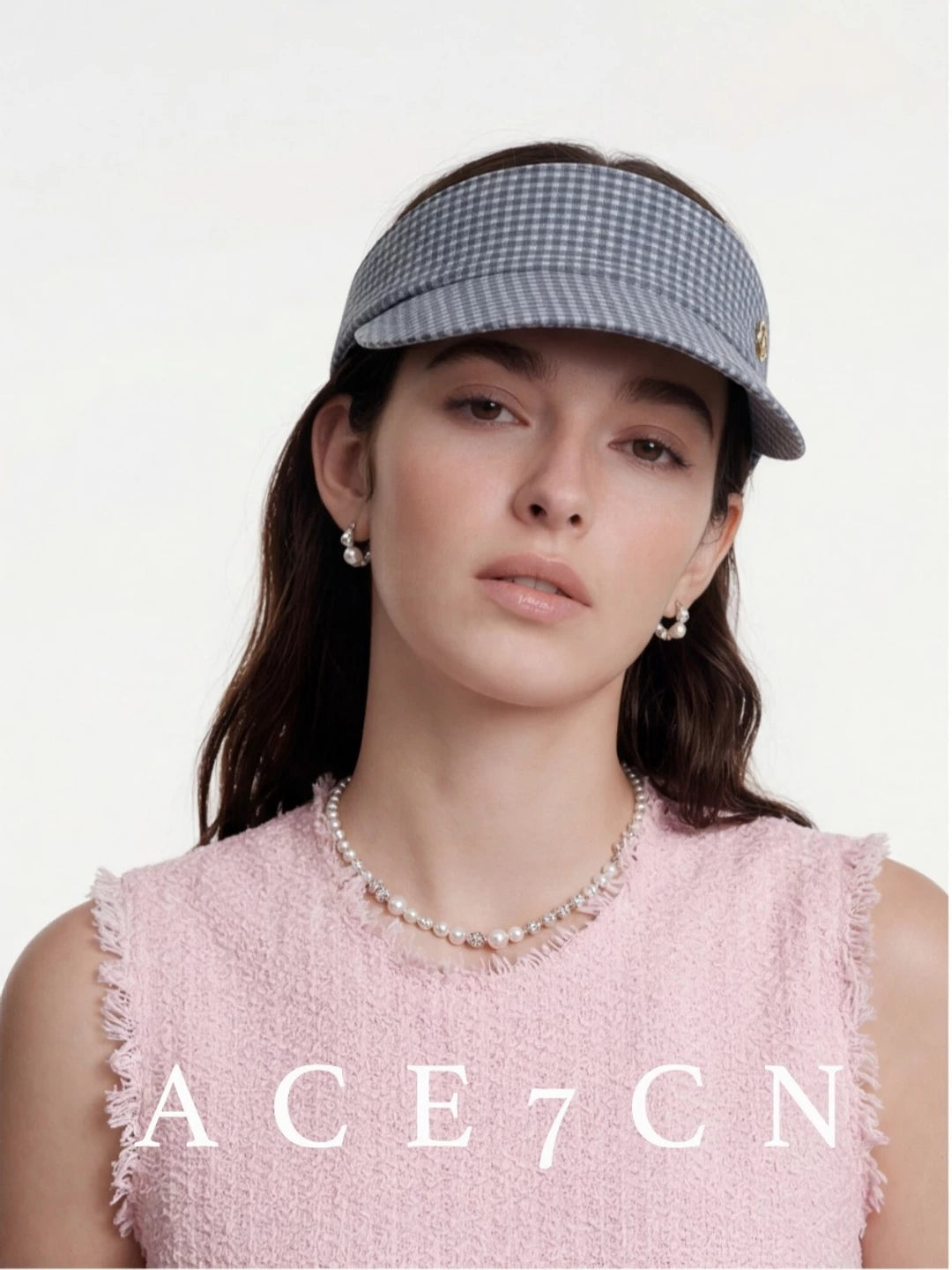 Plaid Headband Visor — ACE7CN