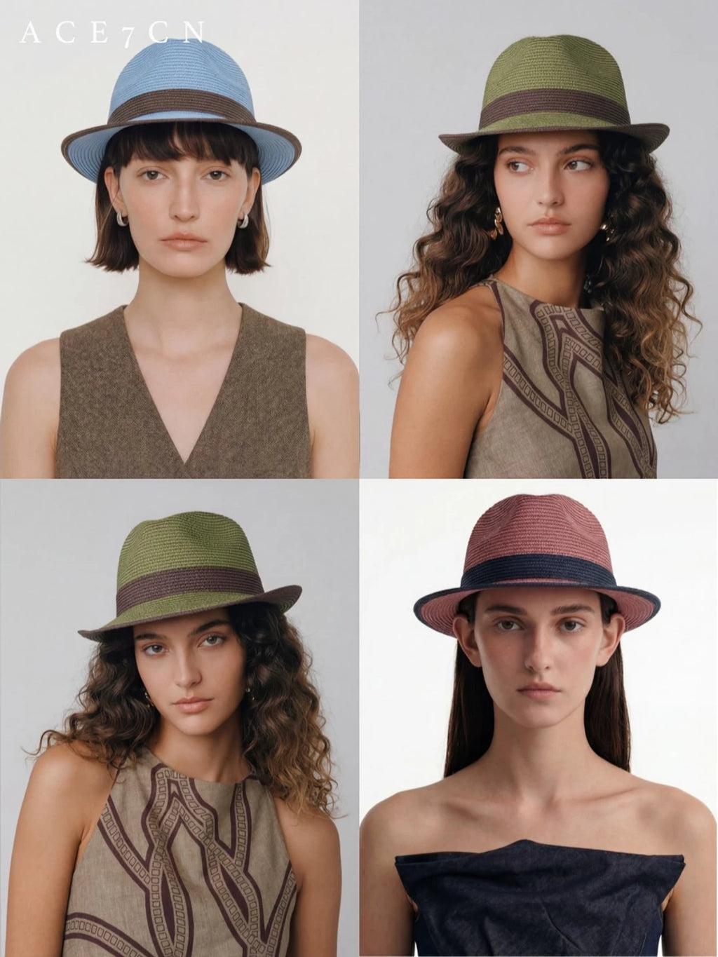 Woven Paper-Straw Sun Hat — ACE7CN