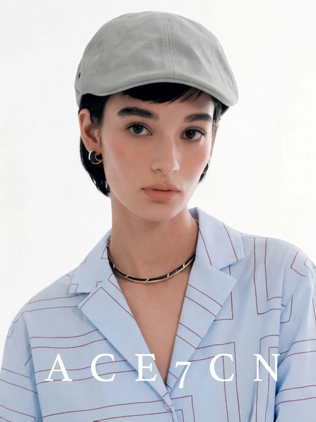 Sand-Washed Newsboy Cap — ACE7CN