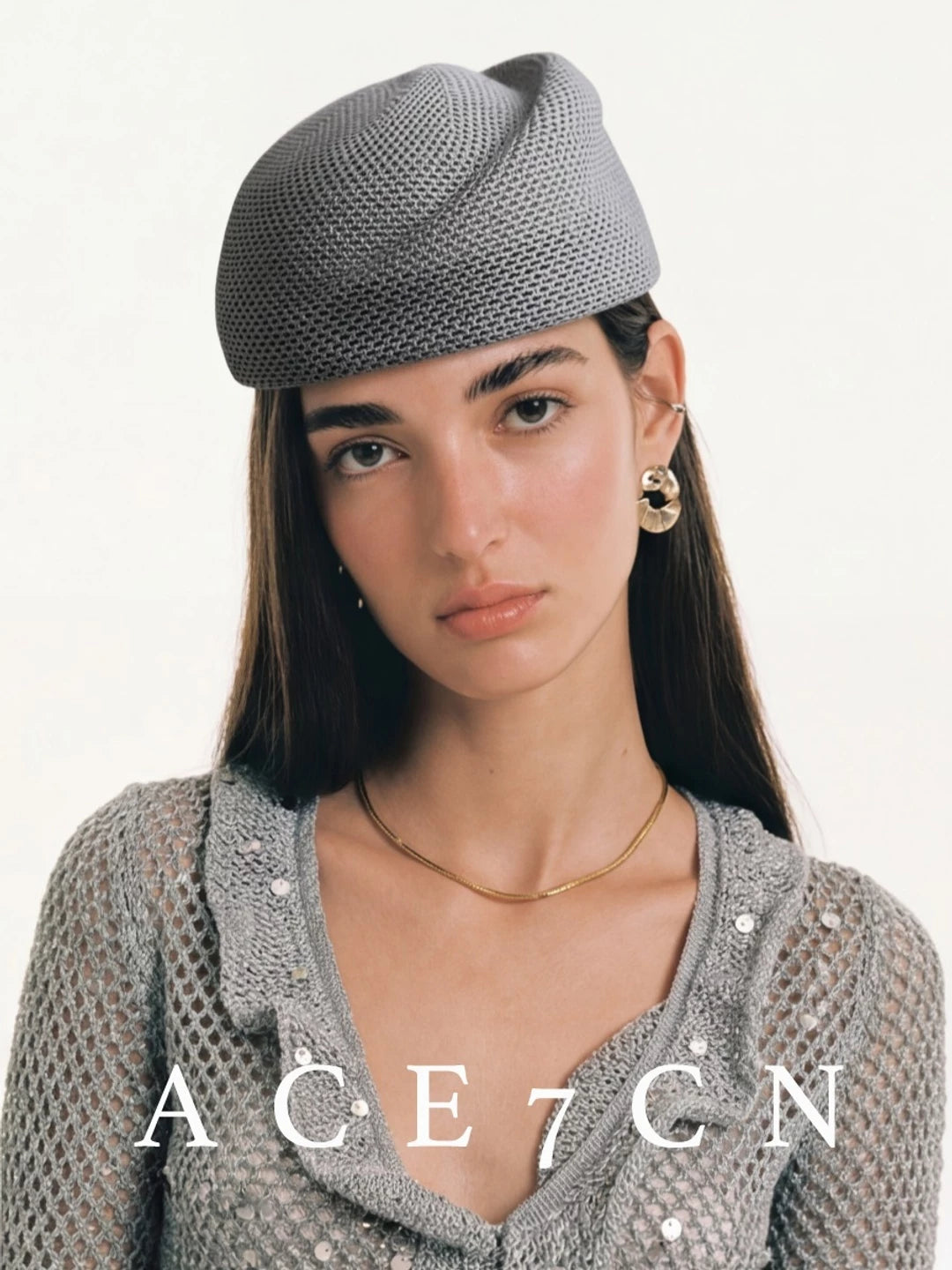 Structured Openwork Pillbox Hat — ACE7CN