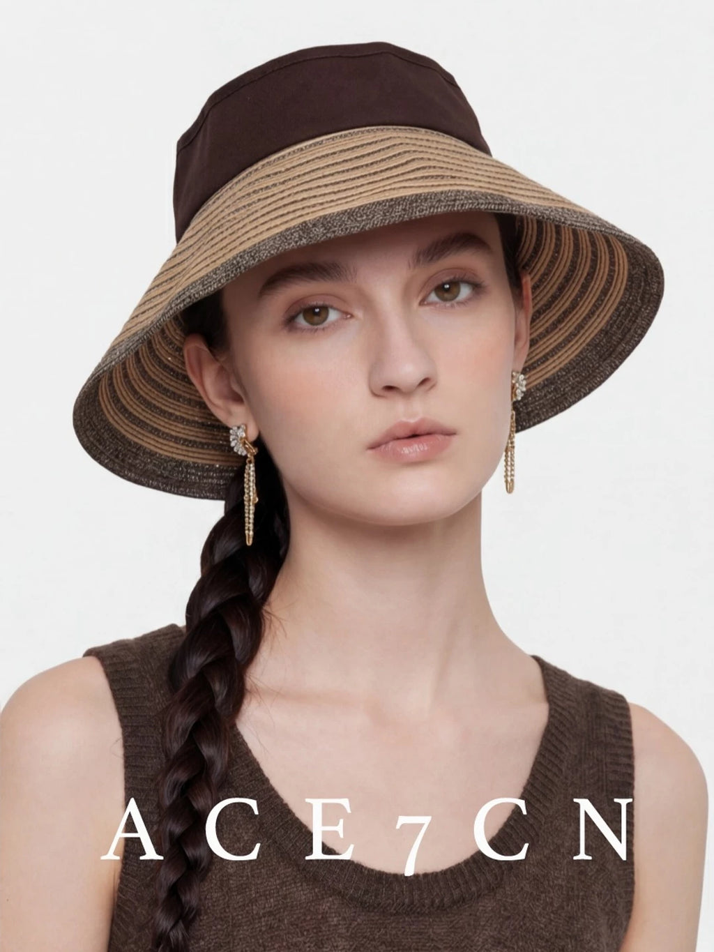 Two-Tone Open-Top Sun Visor — ACE7CN