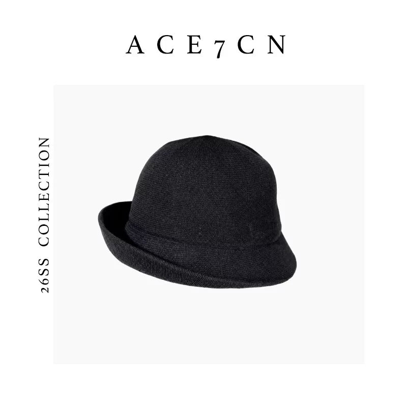 Roll-Brim Washi Paper Bucket Hat — ACE7CN