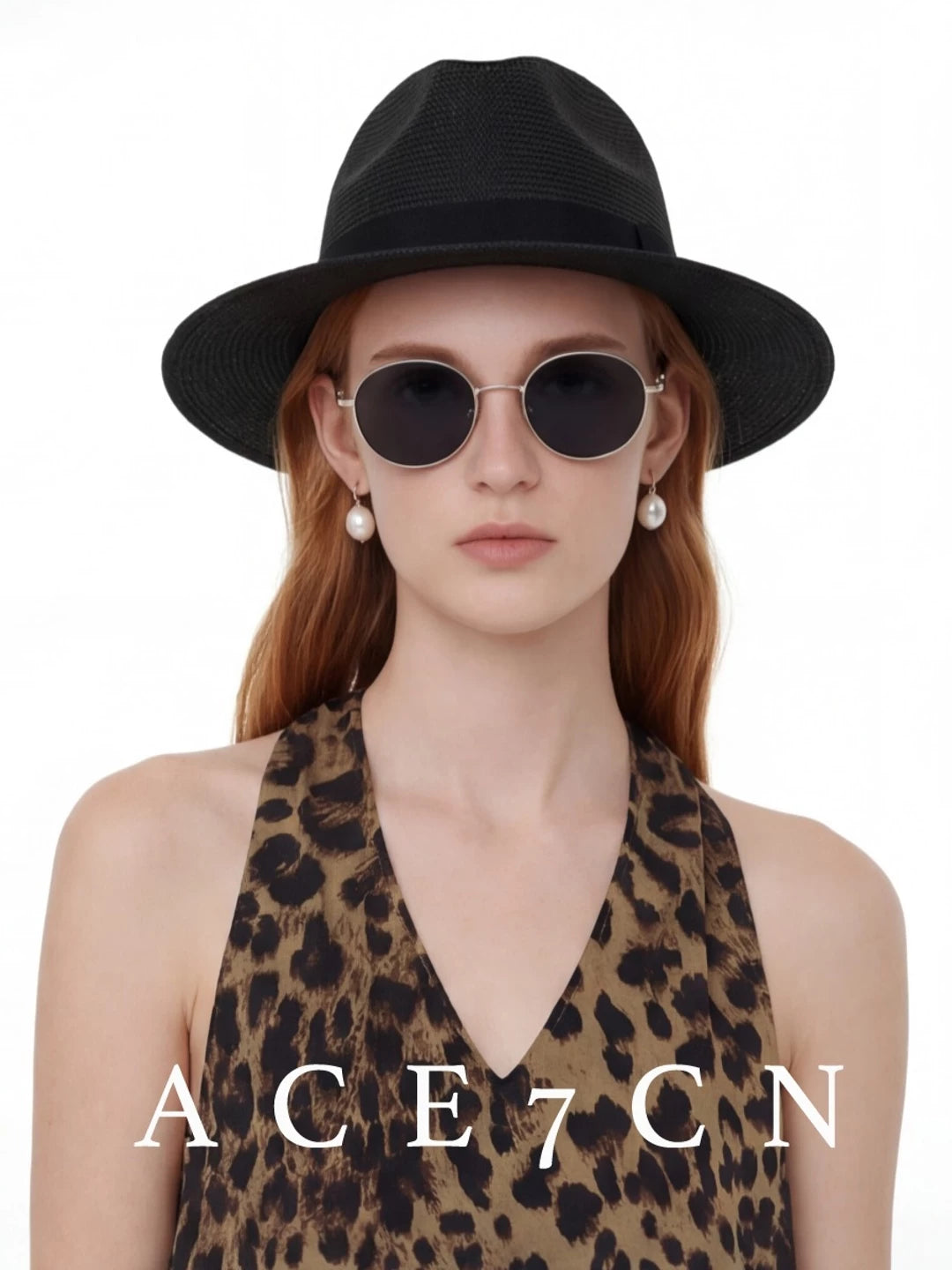 Western Straw Panama Hat — ACE7CN