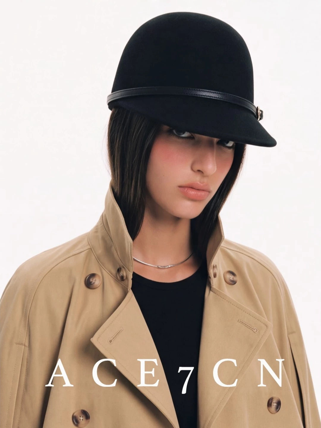 Japanese 100 Wool 3D Styling Riding Hat Old-Money