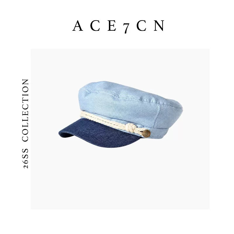 Denim Sailor Cap — ACE7CN