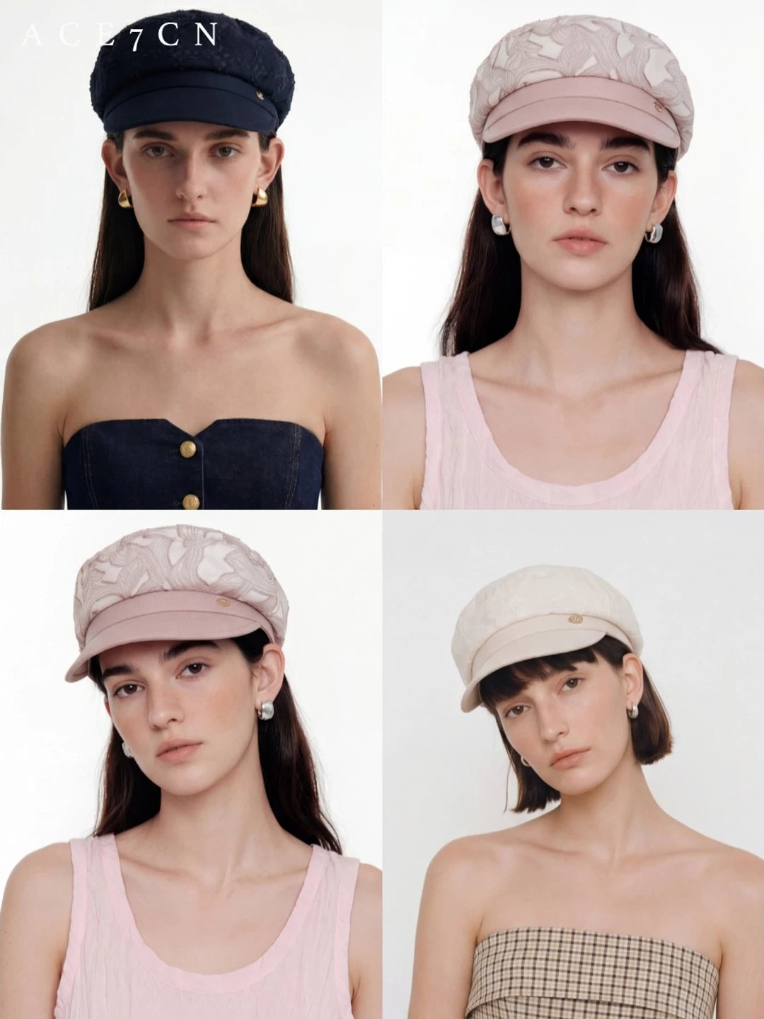 Burnout Tencel Newsboy Cap — ACE7CN