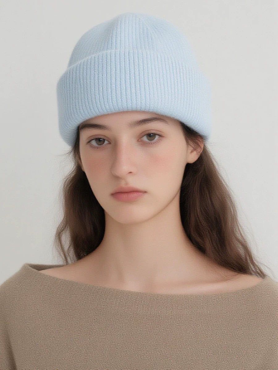Muted-Pastel Ear-Flap Beanie — ACE7CN