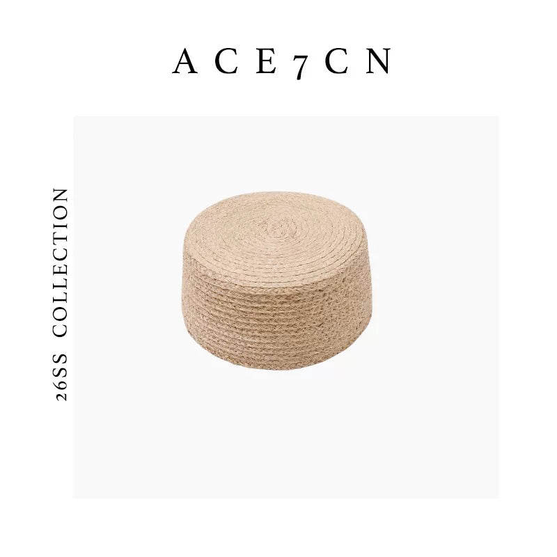 Multicolor Straw Pillbox Hat — ACE7CN