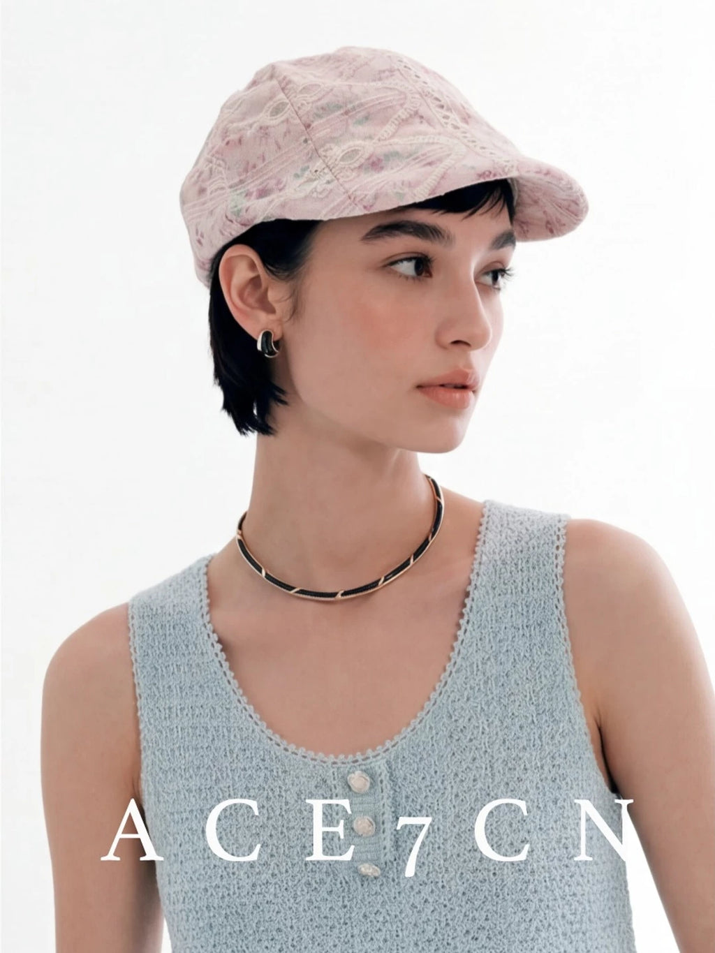 Embossed Lace Baseball Cap — ACE7CN