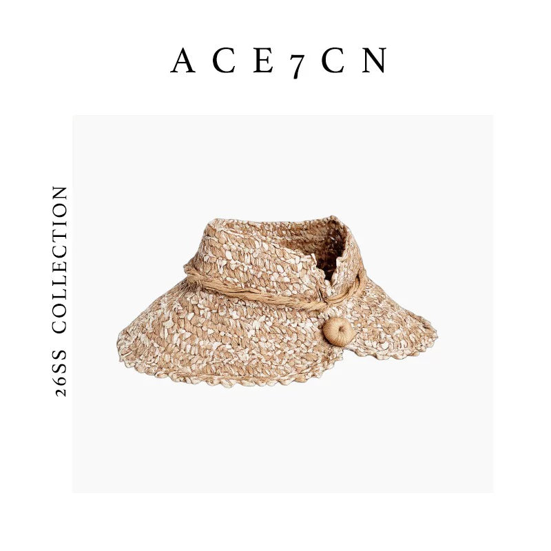 Crochet Straw Headband Visor — ACE7CN