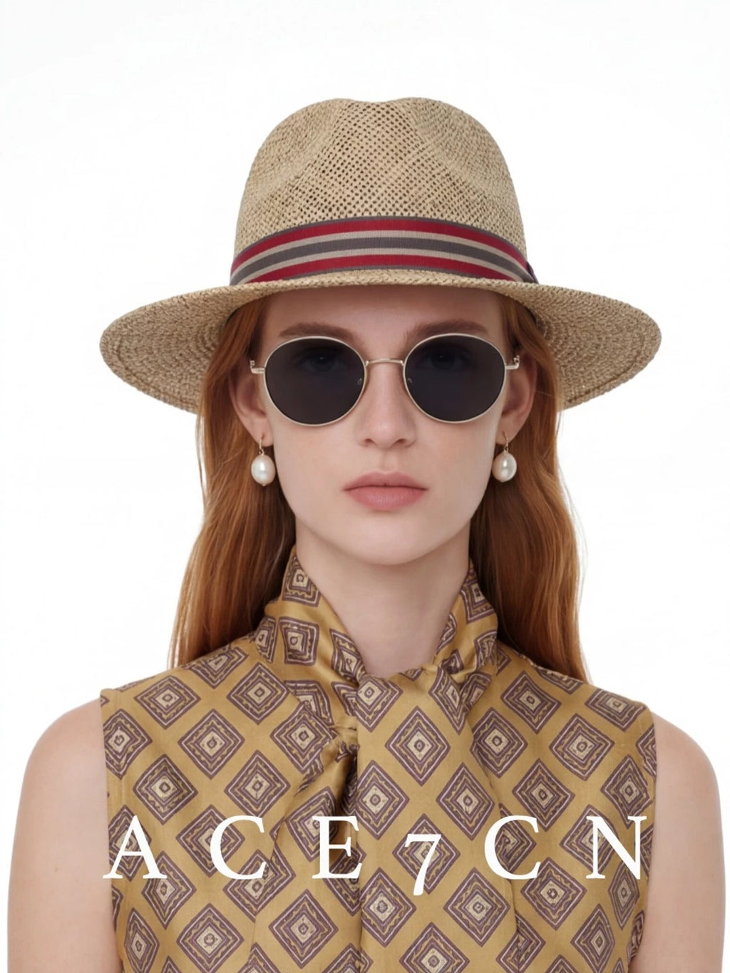 Woven Seagrass Fedora — ACE7CN