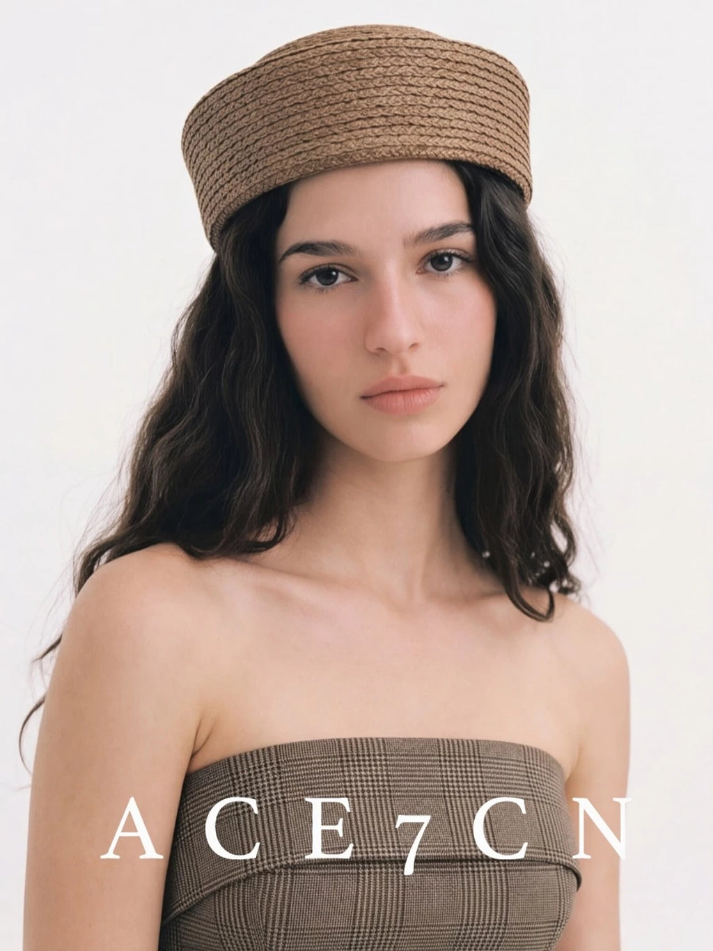 Multicolor Raffia Pillbox Hat — ACE7CN