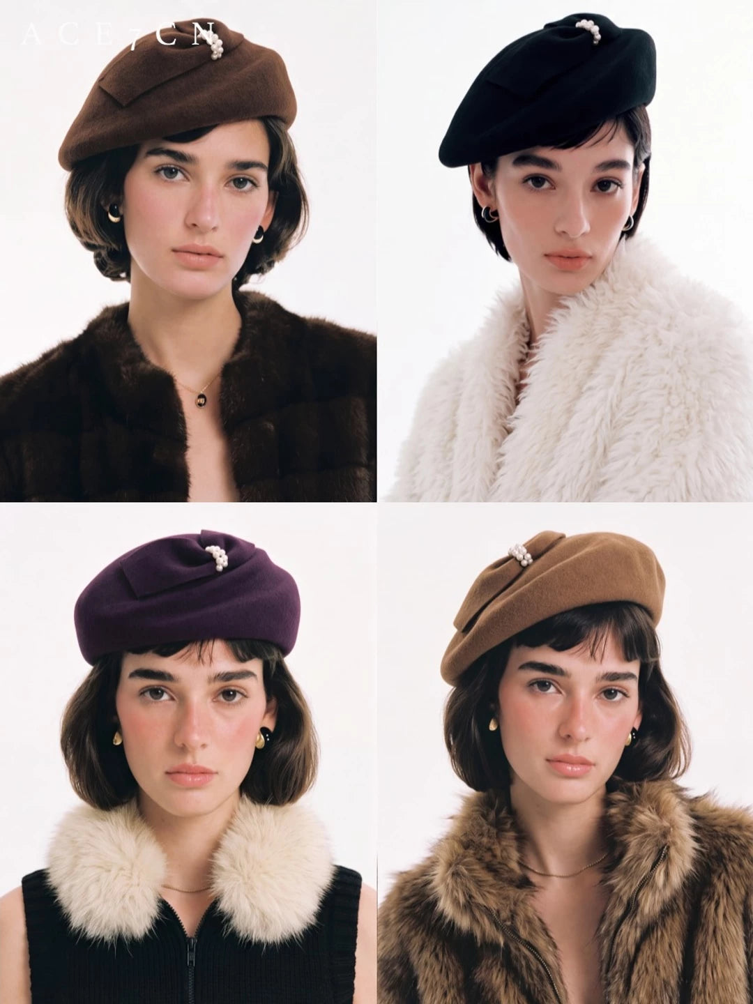 Wool Evening Pillbox Hat — ACE7CN