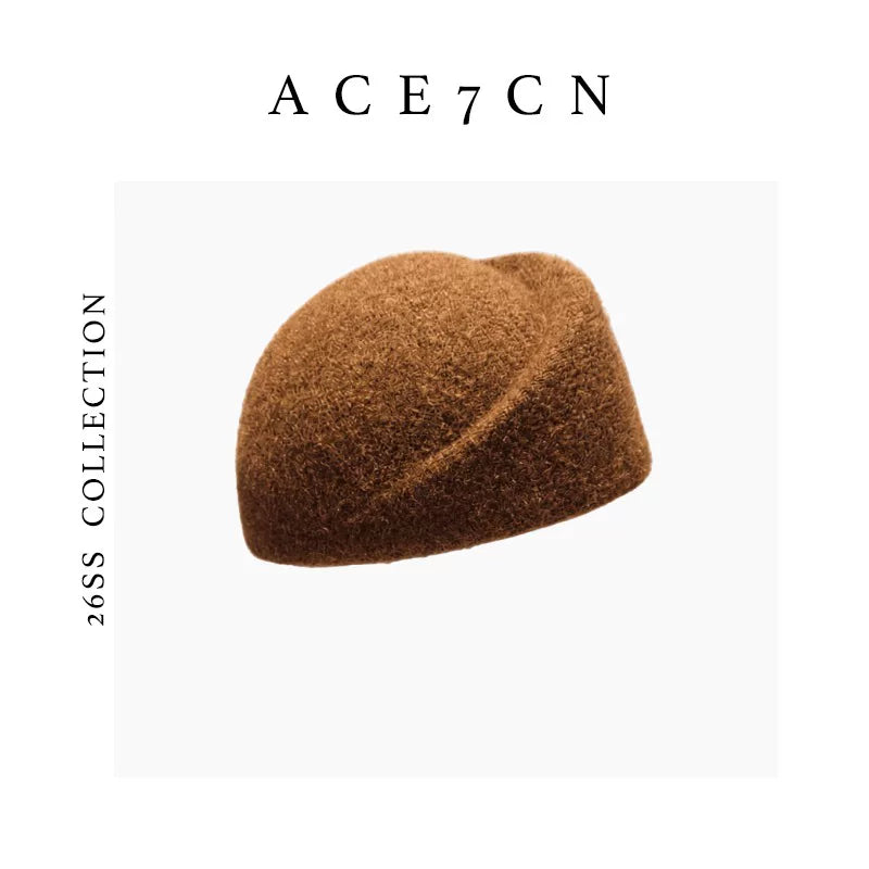 Brimless Wool-Blend Pillbox Hat — ACE7CN
