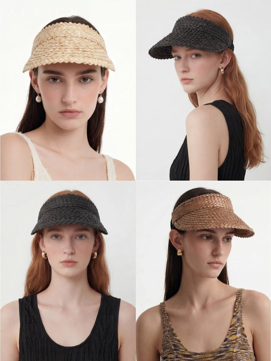 Wheat-Straw Headband Visor — ACE7CN
