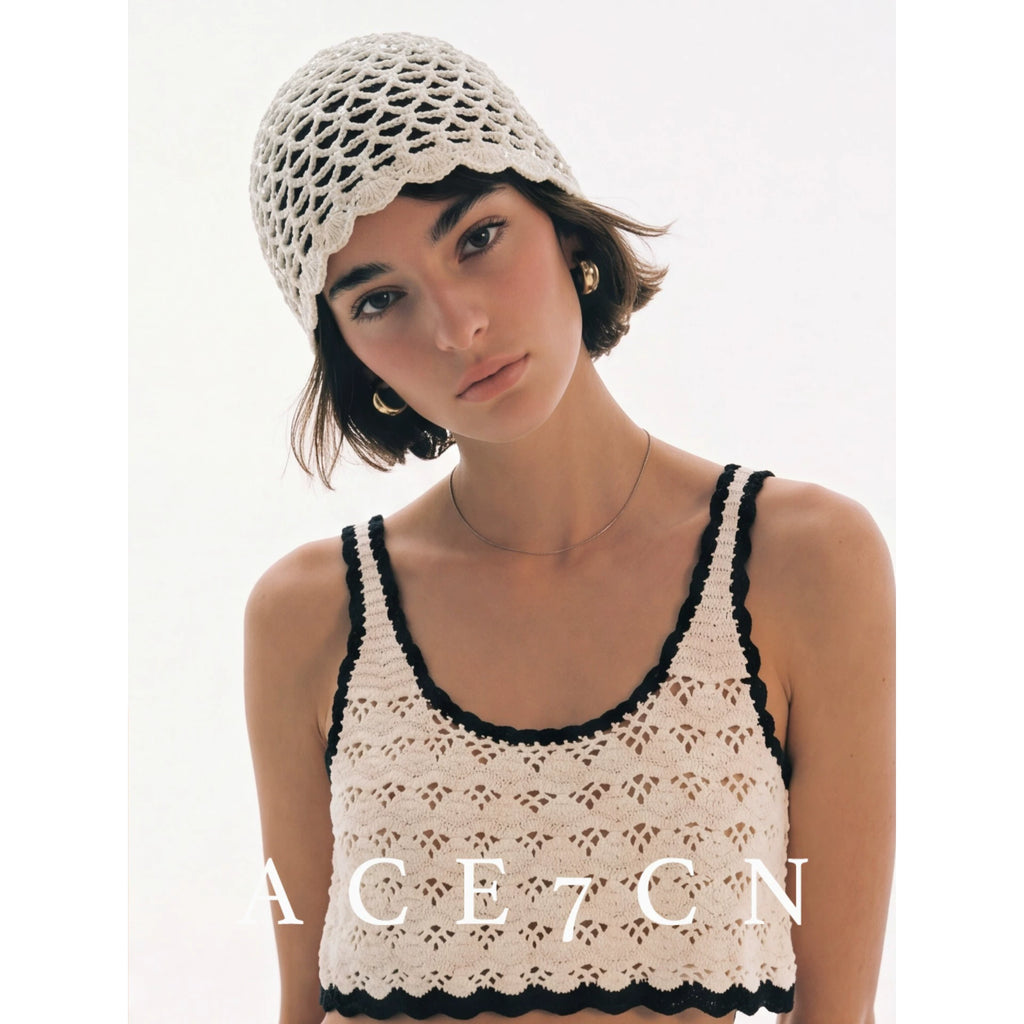 Sequin Crochet Headwrap Hat — ACE7CN