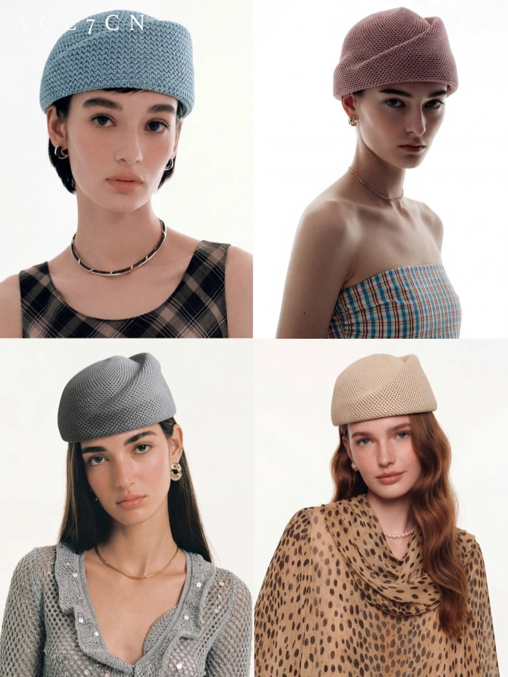 Structured Openwork Pillbox Hat — ACE7CN