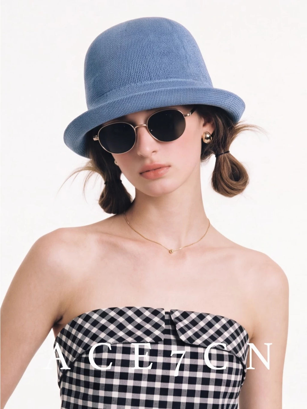 Ultra-Thin Linen Roll-Brim Bucket Hat — ACE7CN