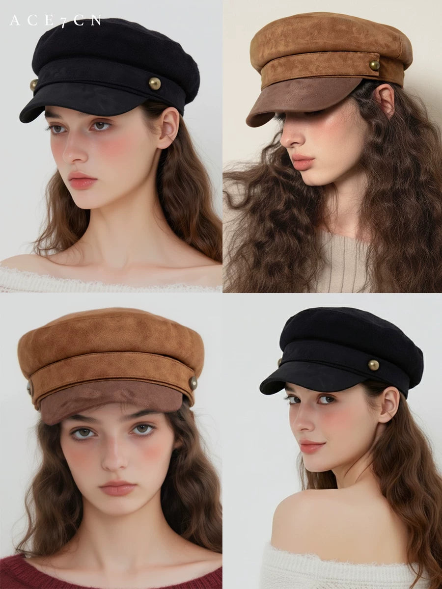 Suede Captain Cap — ACE7CN
