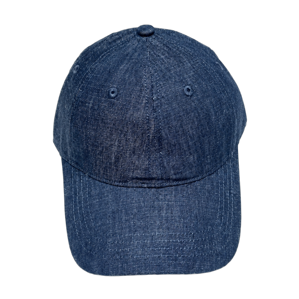 Denim-Linen Equestrian Cap — ACE7CN