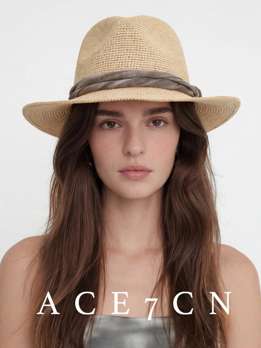Hand-Crochet Raffia Hat — ACE7CN