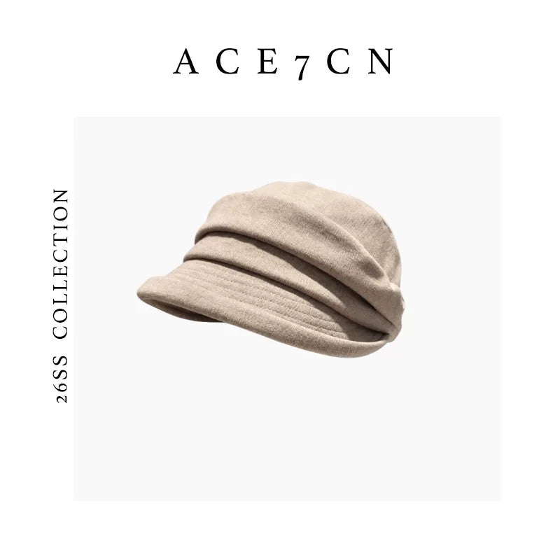 Pinched-Pleat Roll-Brim Bucket Hat — ACE7CN
