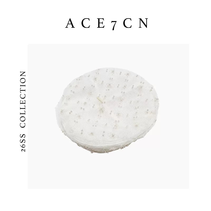 Hand-Beaded Painter Beret — ACE7CN