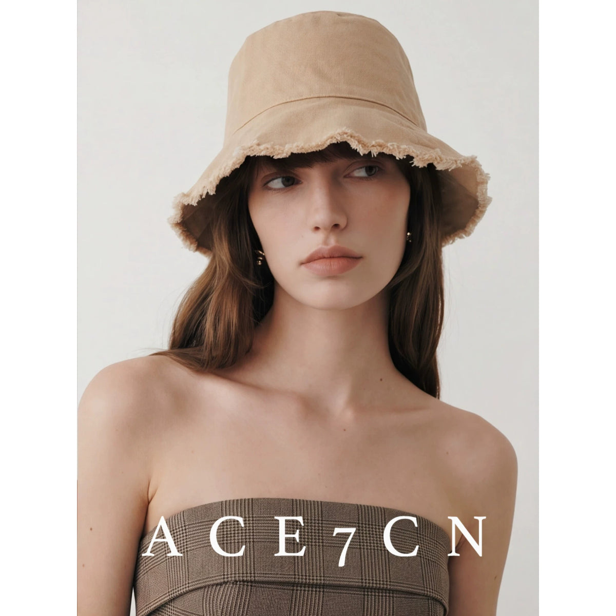 Lightweight Cotton Lampshade Bucket Hat — ACE7CN