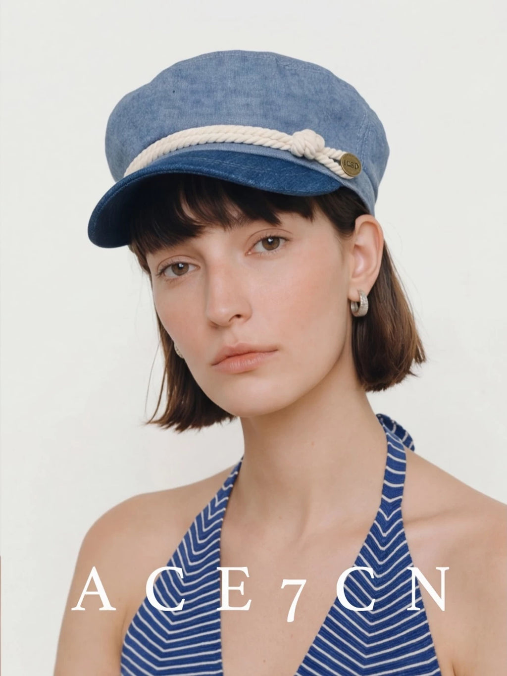 Denim Sailor Cap — ACE7CN