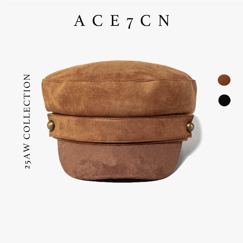 Suede Captain Cap — ACE7CN