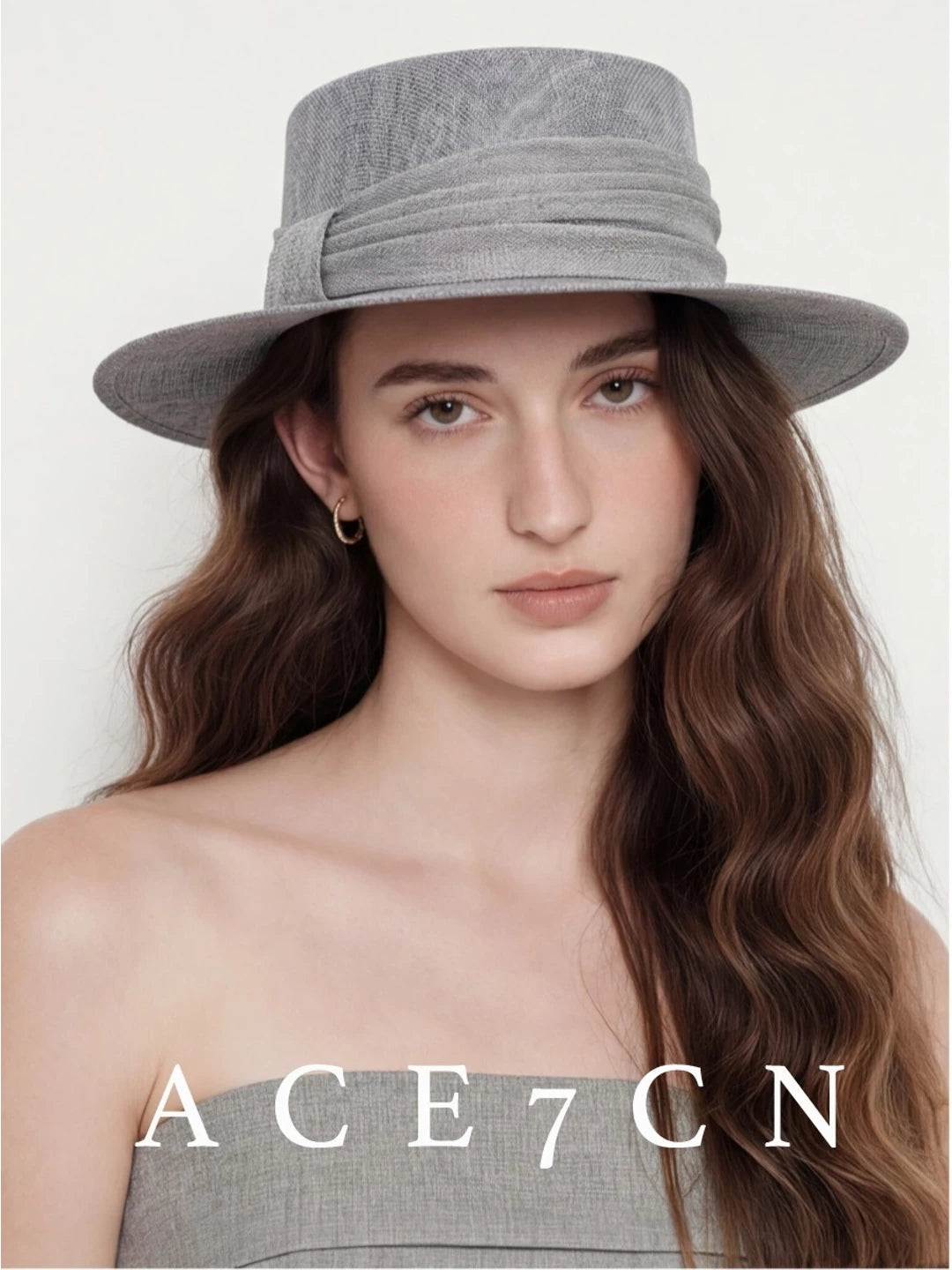 Handmade Wide-Brim Straw Boater — ACE7CN