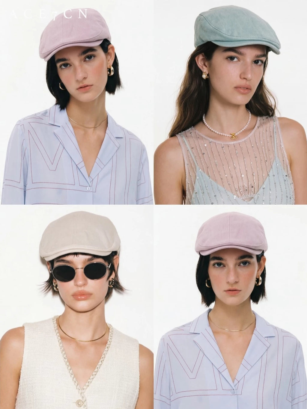 Soft Cotton Flat Cap — ACE7CN