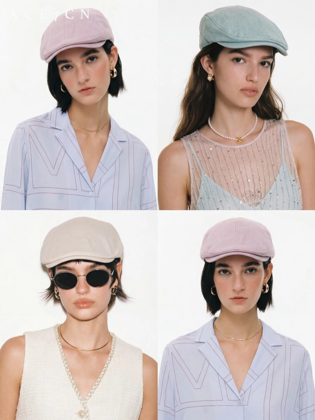Soft Cotton Flat Cap — ACE7CN