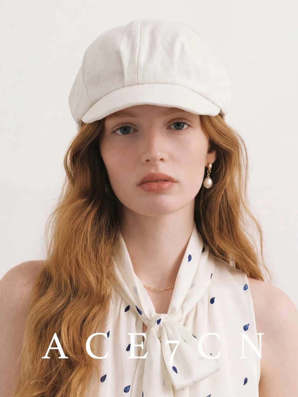 Breathable Linen Newsboy Cap — ACE7CN