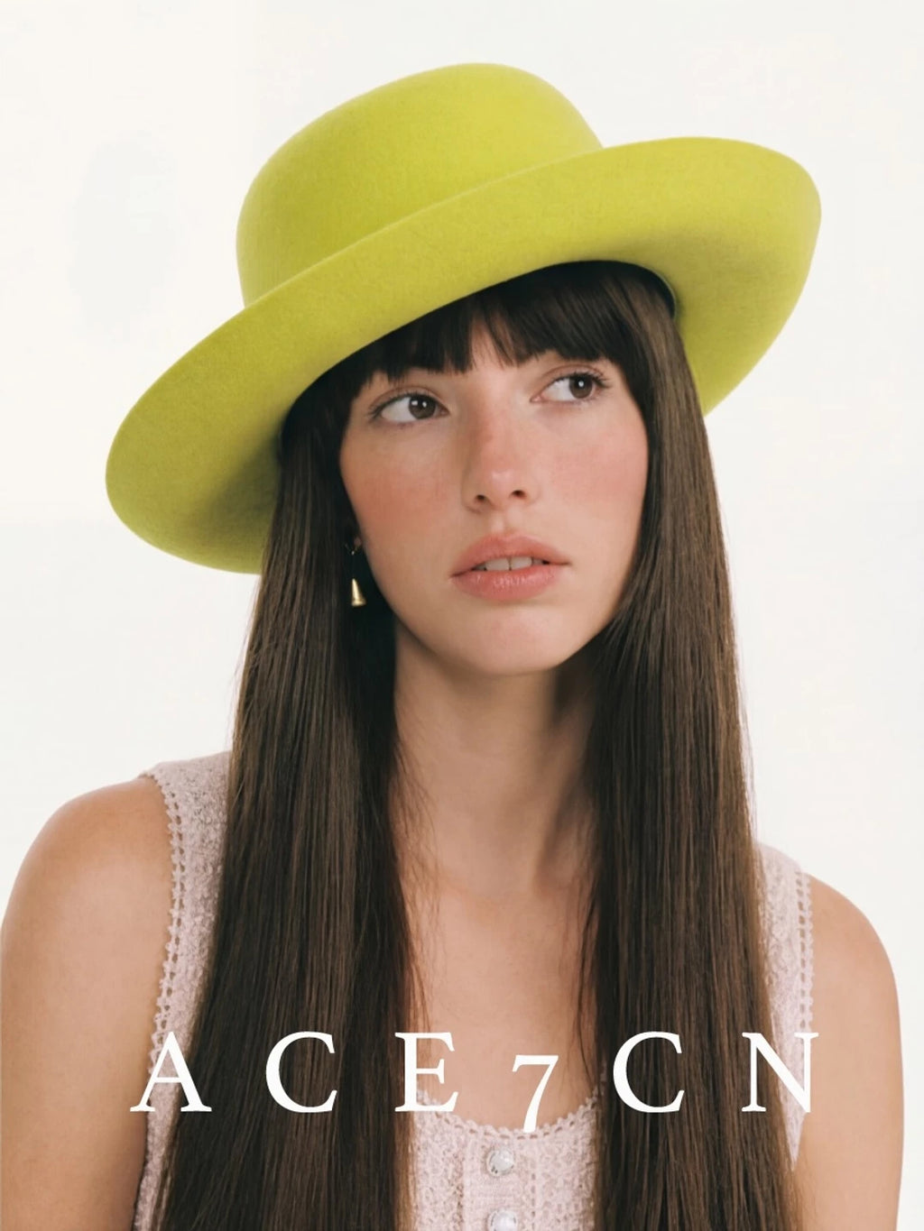 Roll-Brim Wool Bowler Hat — ACE7CN