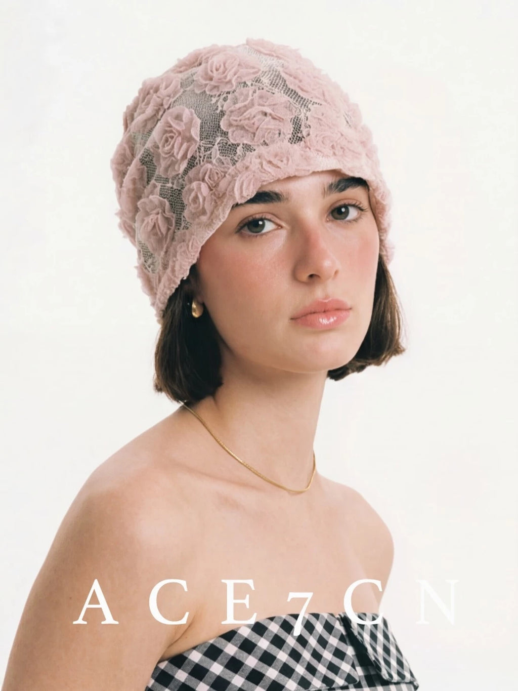 Rose-Flower Head Scarf Hat — ACE7CN